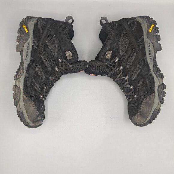 Merrell MOAB Hiking Boots Men's Size 10 Black Mesh Waterproof Vibram J06049 - Picture 5 of 11